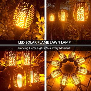 Solar Waterproof Torch Garden Flame Light