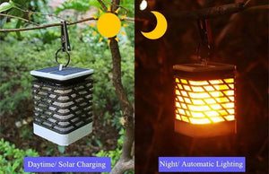 Solar Outdoor led candle Flame lamp