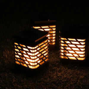 Outdoor Solar LED Flame Lantern