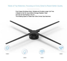 Load image into Gallery viewer, 100 cm Big 3D LED Holographic Advertising Display Fan